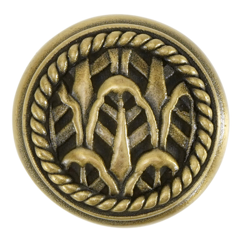 CARLISLE KNOB; MATTE FINISH, Brass