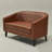 Boney Tufted Faux Leather Upholstered Small Loveseat-1983427091