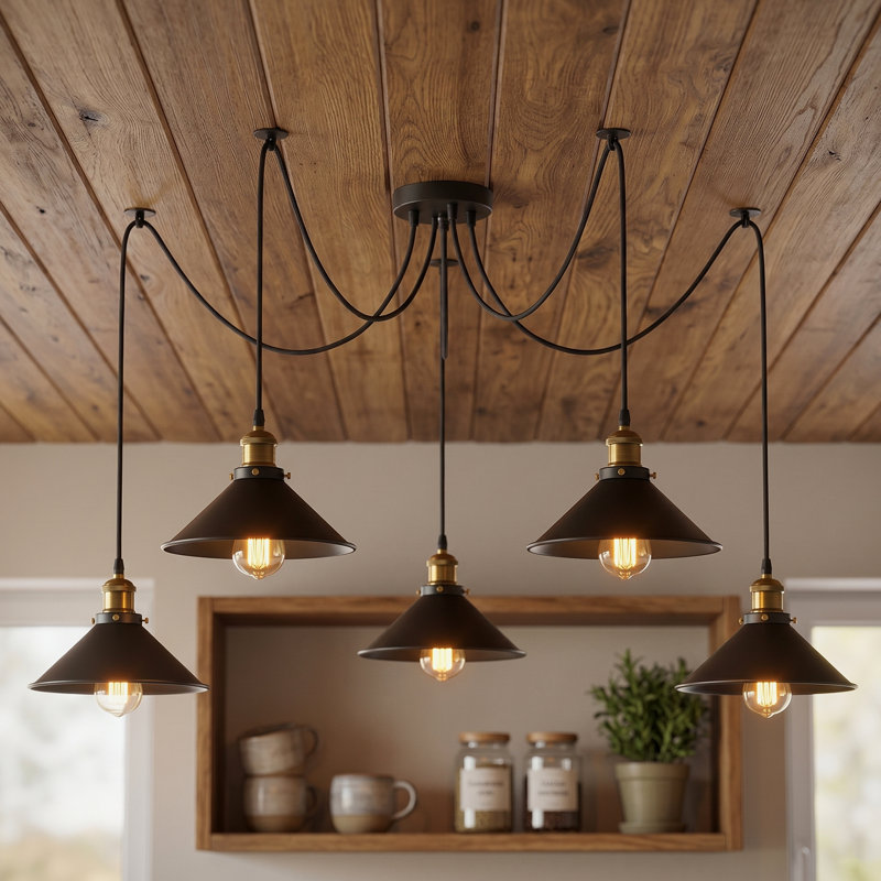 Rowell 5 - Light Pendant, Black