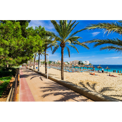 Seafront Beach - Wrapped Canvas Print