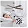 Whisperbloom Blade Span 42 In. Indoor Ceiling Fan With LED Light Bulbs And Remote Control