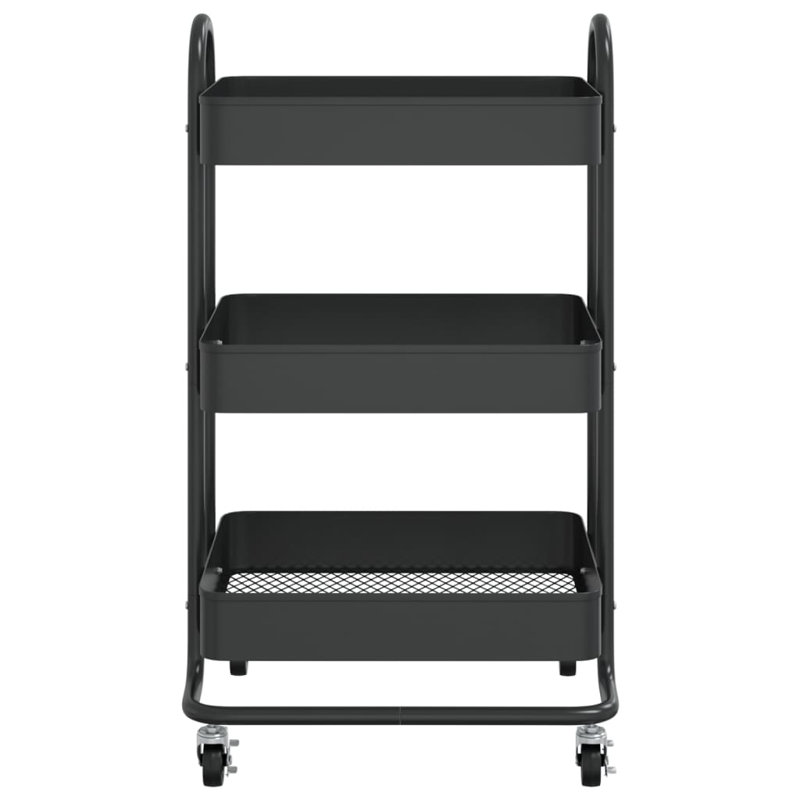 Casseus Metal Bar Cart, Black