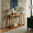 Caomhan Modern Console Table With Slatted Storage Shelf-803079614