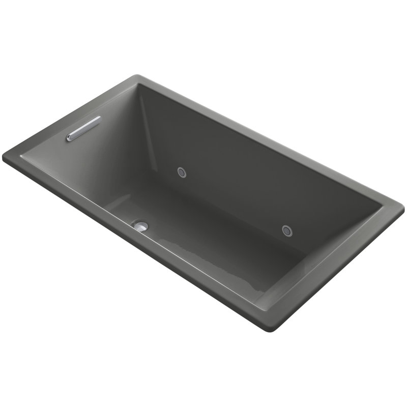 Underscore Vibracoustic 66" x 36" Whirpool Bathtub, Gris tonnerre