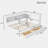 Multiple Daybed With Storage Shelves, Usb, Led, And 2 Drawers-1297164096