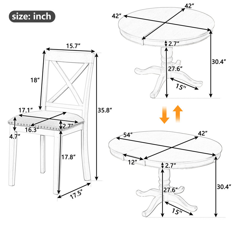 Ensemble de table de salle à manger 5 pièces Premium Premium