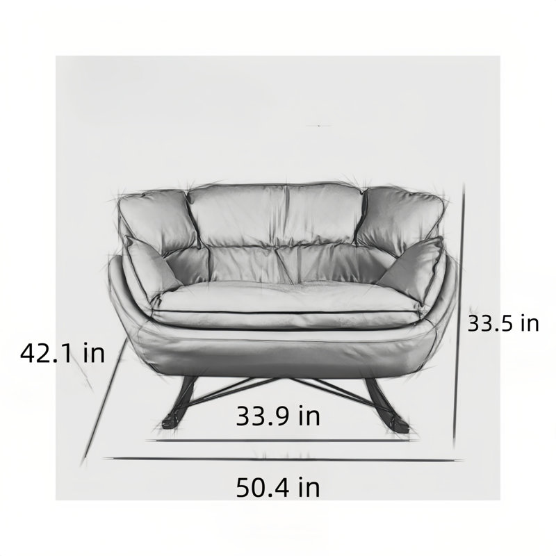 Fauteuil berçant, Jaune citron