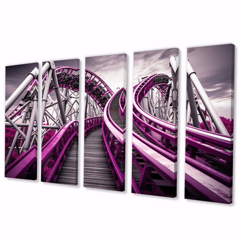«Rollercoaster Looop Dreams I on Canvas», reproduction de 5 pièces