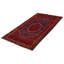 Tapis rouge fait à la main de conception unique 4 pi 3 po x 7 pi 9 po Andelz
