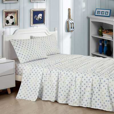 Football Soccer Sports Microfiber Sheet Set