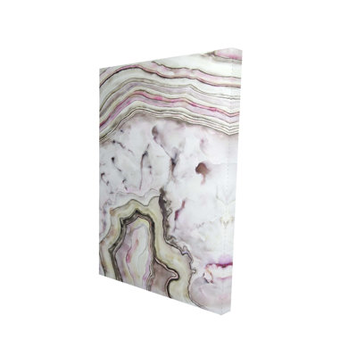 Agate - Livingroom Pink Canvas for Home Decor | Stylish Art