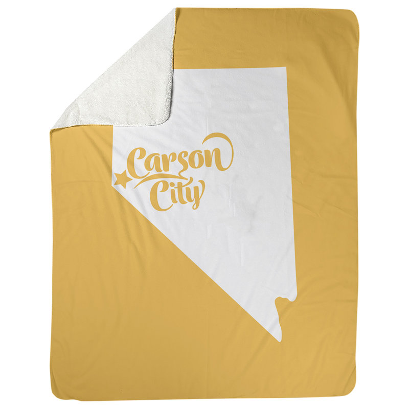 Jeté polaire en nevada carson city, l 52,5 po x L 62,5 po, Jaune