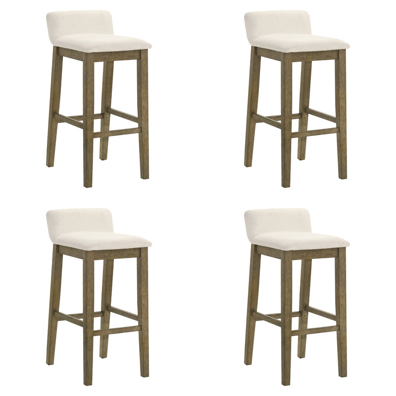 Ensemble de 4 tabourets de bar Annikah, Putty Brown, 4, Tabouret de bar (siège d'une hauteur de 30,5 po)