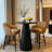 Modern 30" Round Counter Table With Tapered Pedestal Base-1325856742