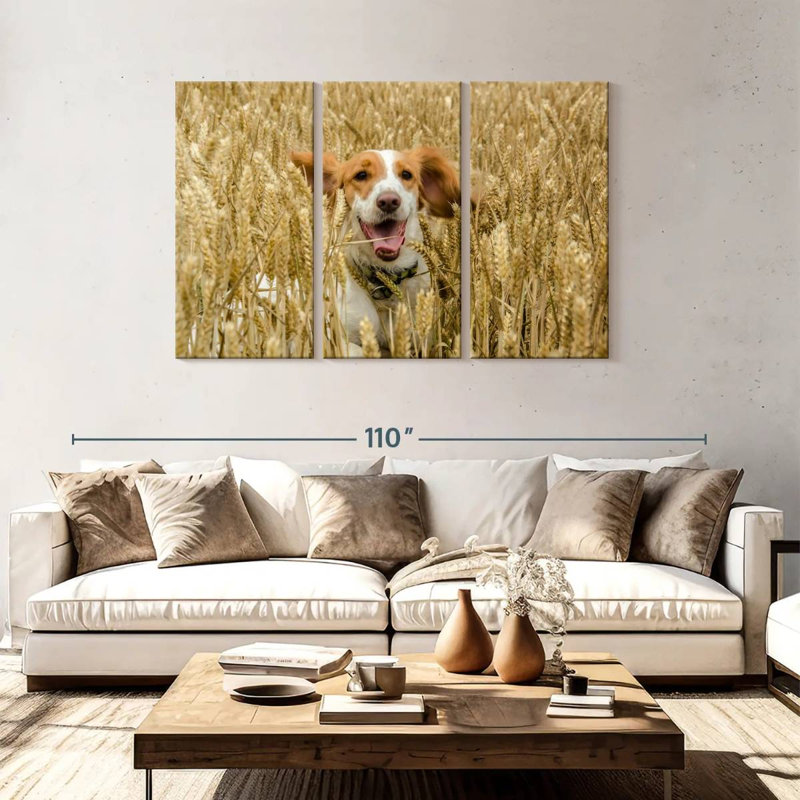 Brampt Happy Cocker Spaniel, 48" H x 74" W