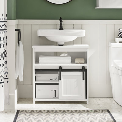 Libarid 60cm Bathroom Vanity Base Only in White