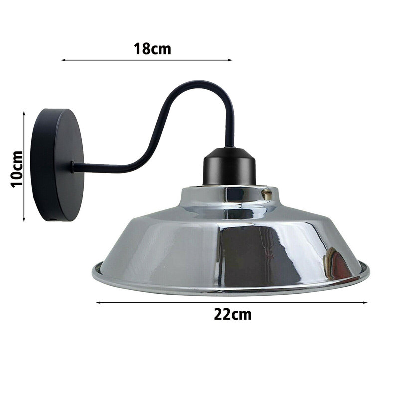 Mcquiston Armed Sconce, Chrome