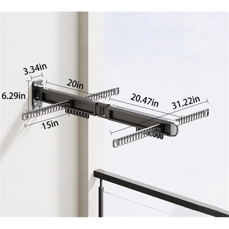 Portant rétractable en aluminium Ultraspace