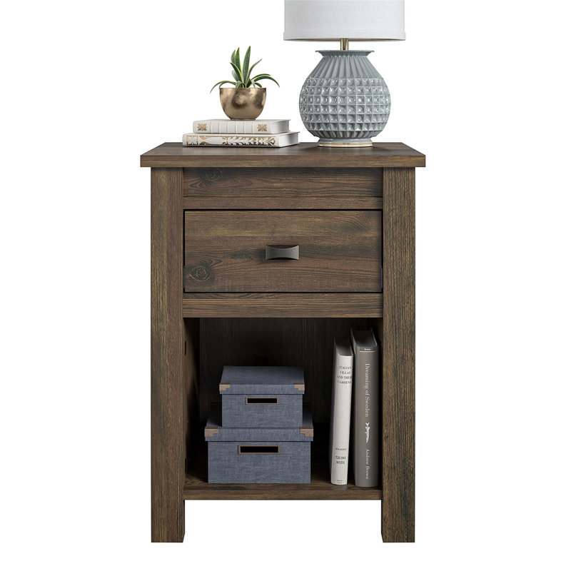 Table de chevet Farmington, Brun