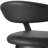 Gassville Modern Swivel Counter or Bar Height Barstool with Arms and Open Low Back in Iron Frame and Faux Leather-1118689916-1118689917