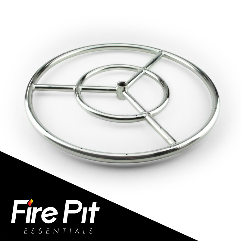 Ensemble de brûleur pour foyer en acier, 12 po, blanc