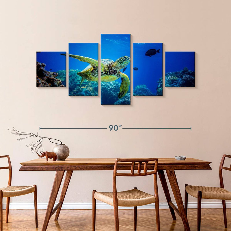 Glowing Turtle, 42" H x 92" W