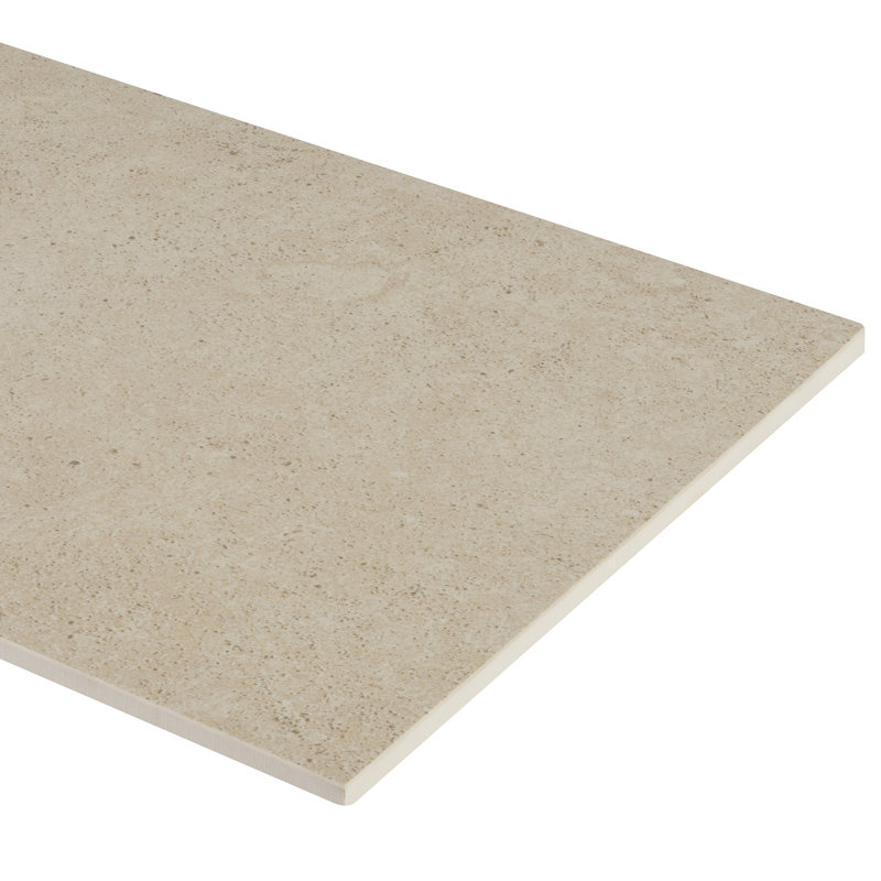 Party Time 6'' W x 24'' L Porcelain Concrete Look Singular Tile, Cotton