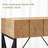 43" W Rustic Console Table with 2 Hidden Drawers
