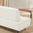 54.98" W Upholstered Faux Leather Bench-729906505