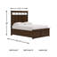 Grand lit avec panneau de rangement Taffenbrook-123192605-123192606