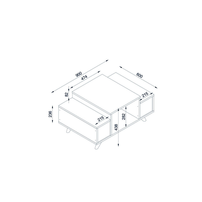 Heywood Four Leg Coffee Table