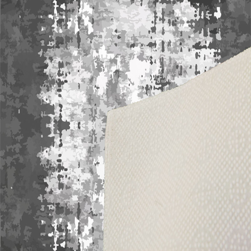 Luxurious Woven Area Rug, 5.9 x 9.2 ft, 100% Polyester, Antibacterial | Non-Slip PVC Felt Dot Underside, 0.3 in Pile Height | Machine Washable, 3D Digital Print, Perfect for Living Room & Bedroom Décor