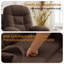Fauteuil inclinable, petit fauteuil inclinable pour petit espace, fauteuil inclinable pivotant à 360 ° pour le salon, fauteuil inclinable manuel avec poches latérales-41759089