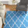 Tapis intérieur / extérieur bleu marine Bertran