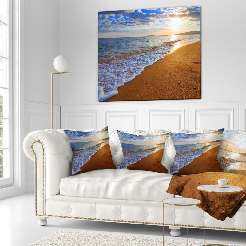 Coussin lombaire de plage sydney early, Square 16" x 16"