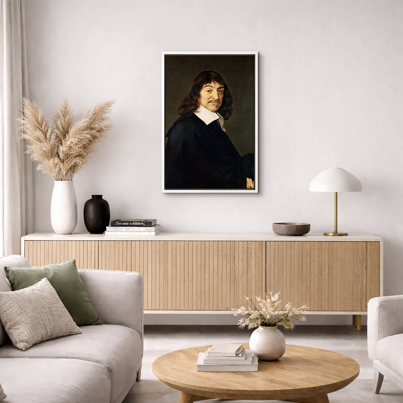 «Philosopher Portrait», œuvre d'art classique, impression d'art numérique sur toile encadrée, H 24 po x l 16 po x P 1,5 po