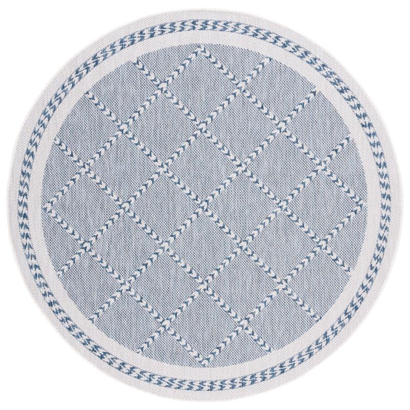 Tapis d'intérieur / extérieur Kaitlin-Leigh, Rond 6 pi 7 po