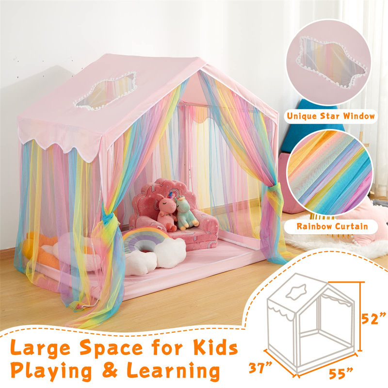 Game Tent, Game House, House Tent, Pink