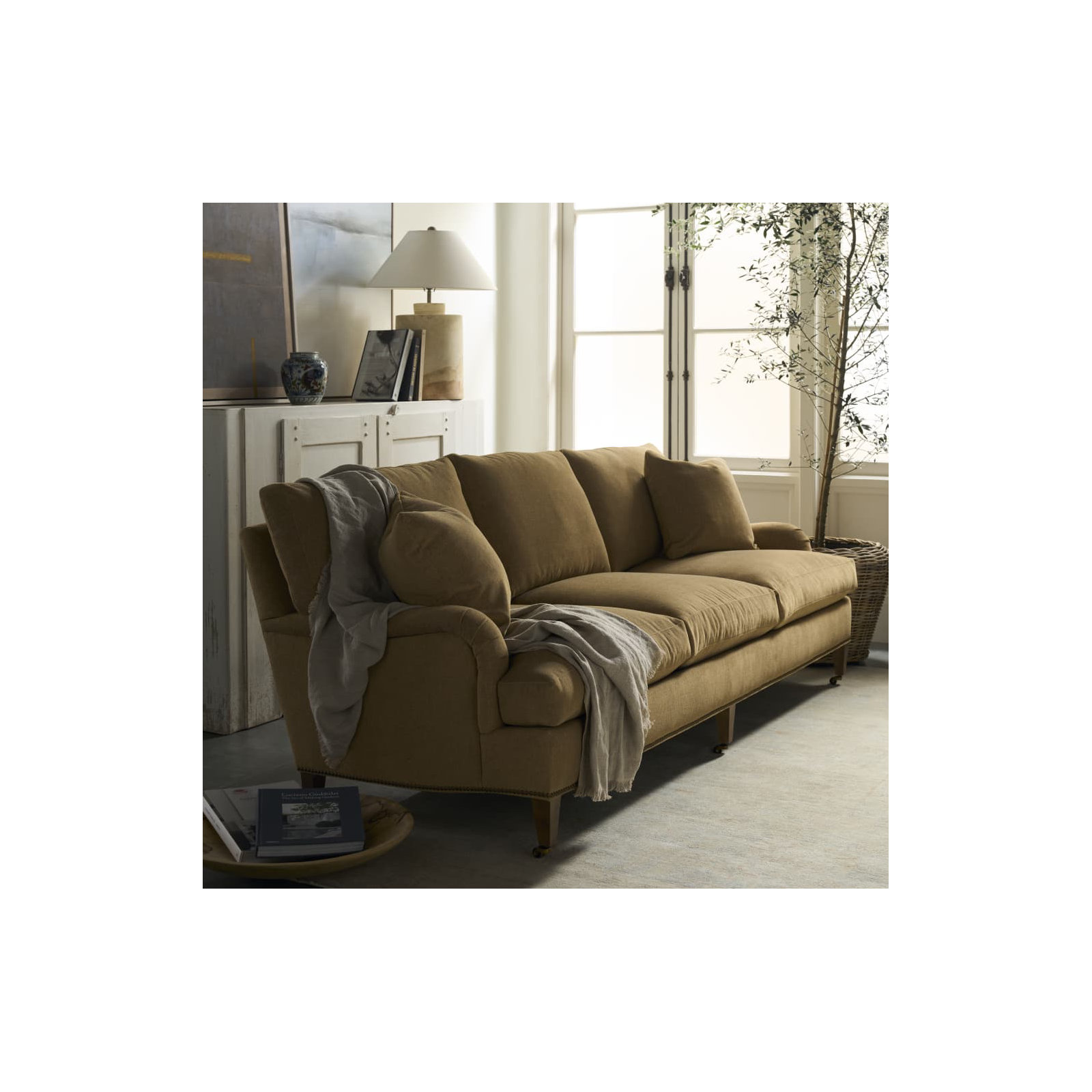 Stergis 3-Over-3 Upholstered Sofa