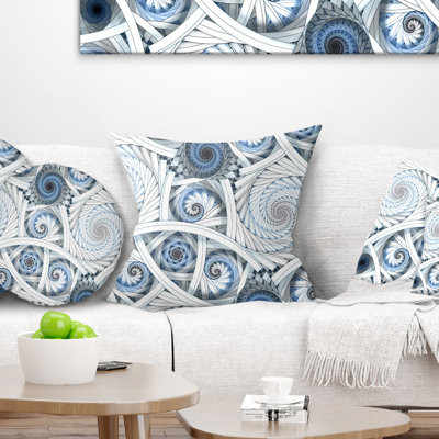 Abstract Abstract Spiral with Fractal Art Pillow