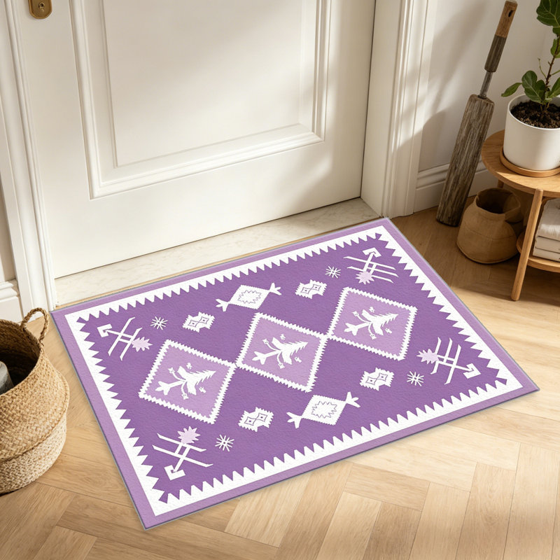 Lilac Forest Rug carpet-easy to clean, machine-washable, soft and comfortable; suitable for door mats, kitchens, living rooms, bedrooms, corridors, and laundry areas. Easy to clean, durable carpet for home decoration.