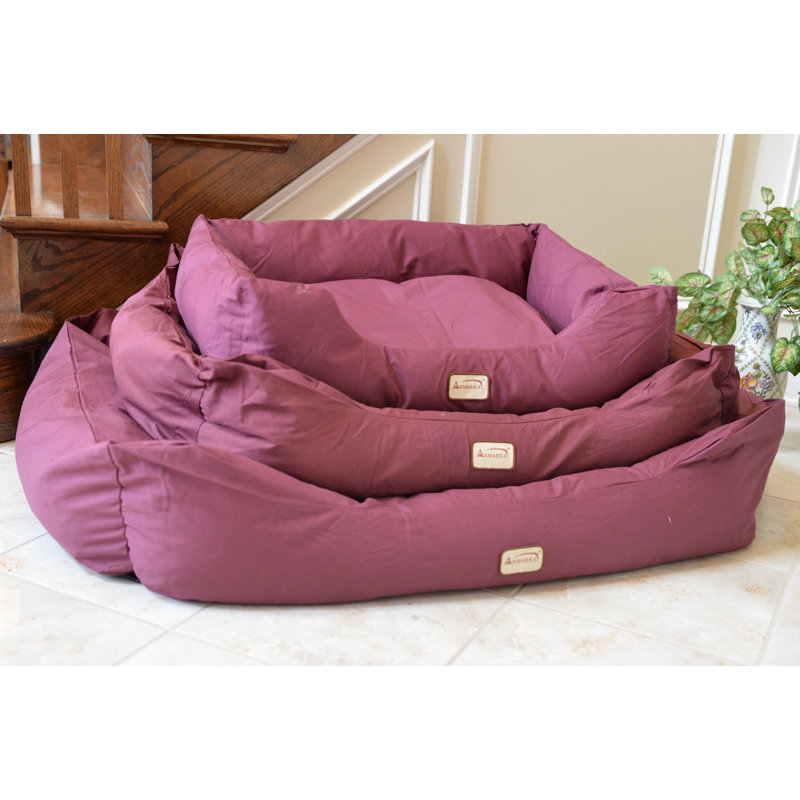 Panier de support pour chien, Très grand (l 50 po x P 36,5 po x H 12 po), Bourgogne
