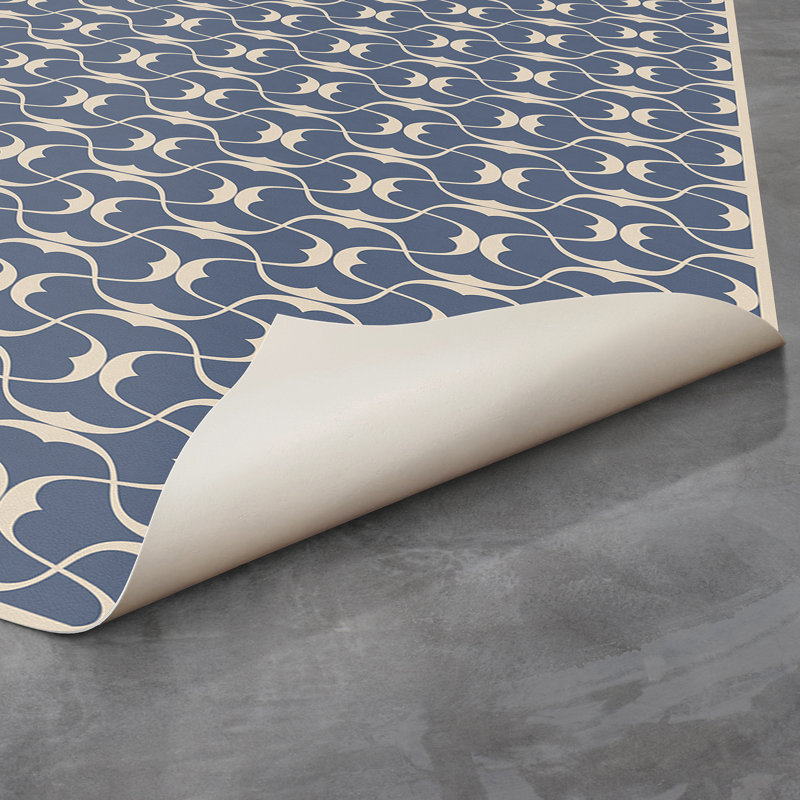 Aldo Vinyl Geometric Indoor Rug, Rectangle 1'9" x 2'8"
