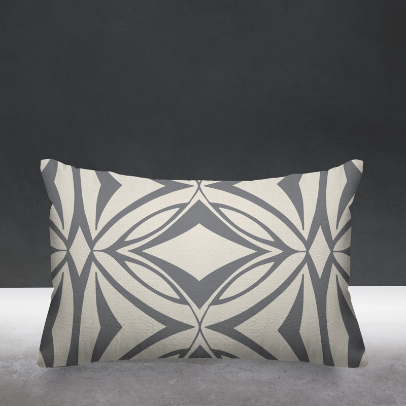 Coussin décoratif intérieur / extérieur Eamon, gris