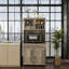 Buffet de cuisine avec huche et portes vitrées Modern Kitchen Pantry