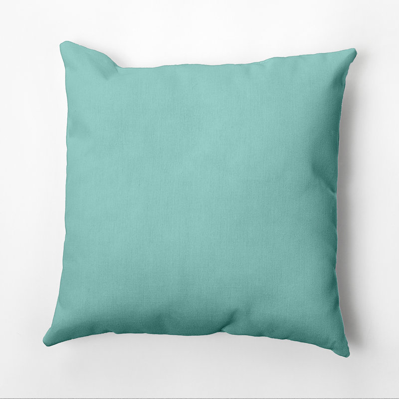 Housse de coussin d'extérieur carré Georgia, Aqua, 16 po x 16 po