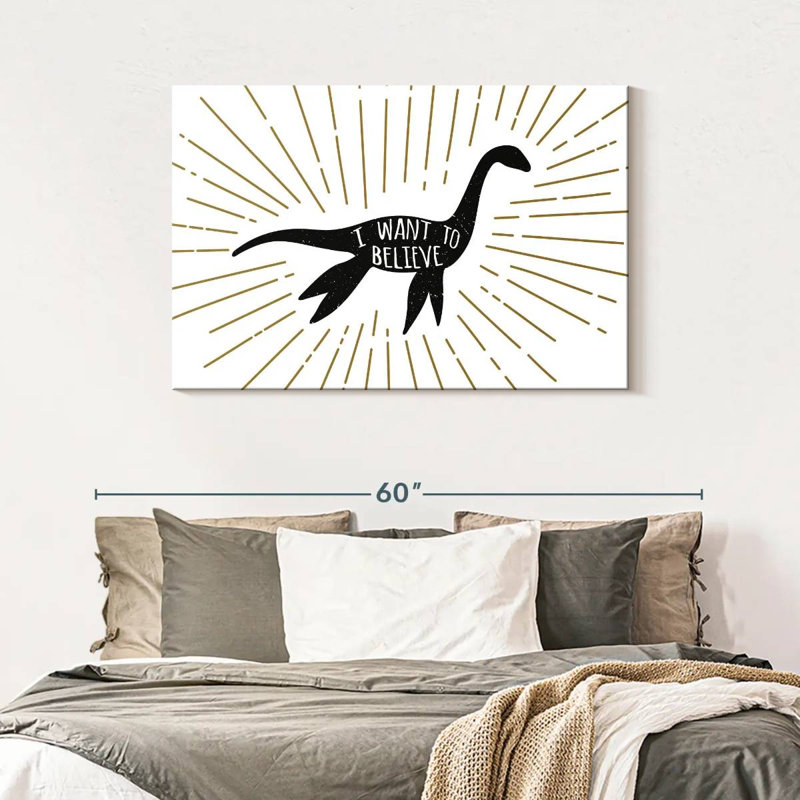 Believe In Loch Ness, 30" H x 45" W