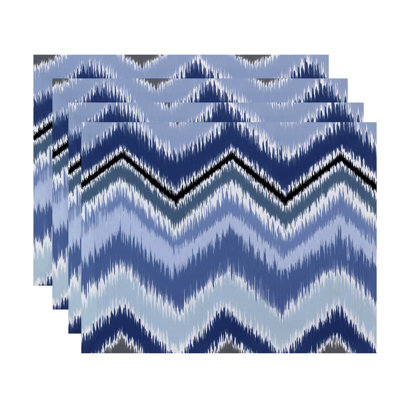 Polyester Chevron Rectangle Placemat