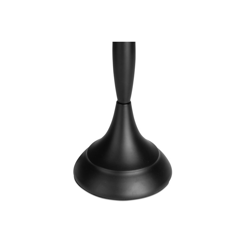 Antibes 55cm Metal Candlestick Style Table Lamp Base Only, Black