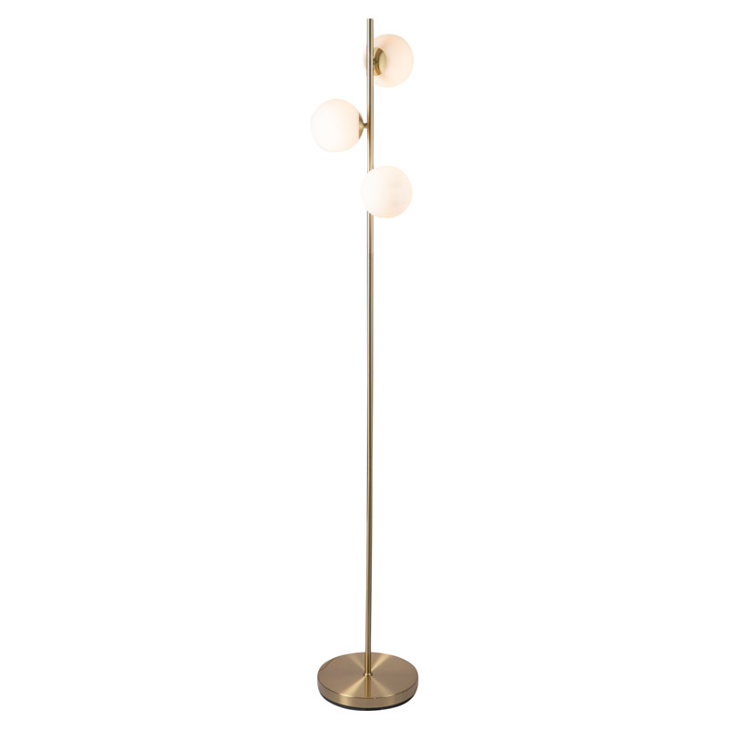 Gracie 160cm Novelty Floor Lamp, Satin Brass